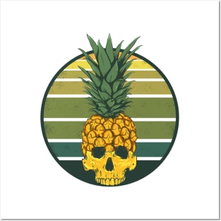 Pineapple Skull Posters and Art